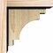 Ekena Millwork Mediterranean Rough Sawn Corbel w/Backplate, Douglas Fir, 6"W x 8"D x 8"H COR06X08X08MED01RDF - alternate 3